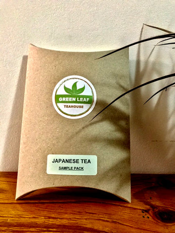 JAPANESE TEA SAMPLE PACK includes four popular, traditional green and herbal teas. Its a good introduction to Japanese teas. 