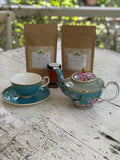 FLORAL AQUA TEA SET