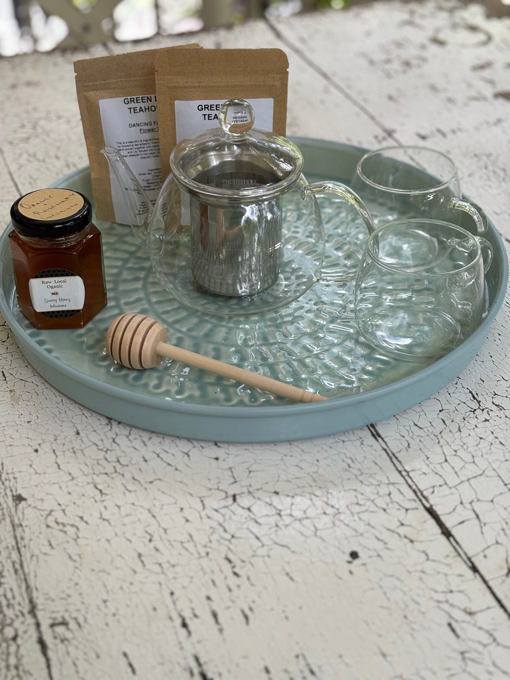GLASS TEAPOT SET