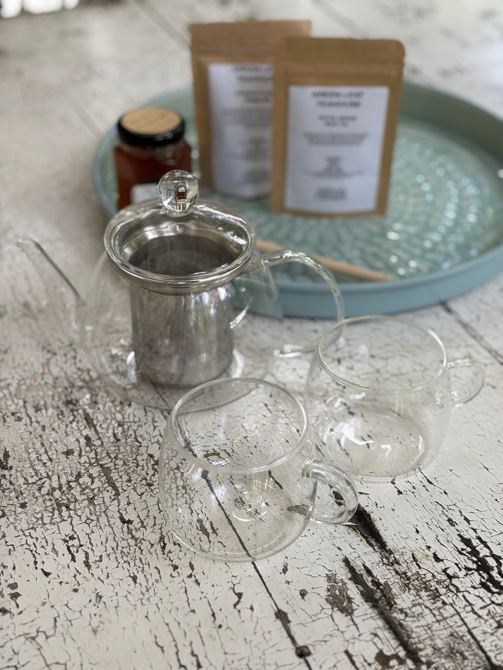 GLASS TEAPOT SET