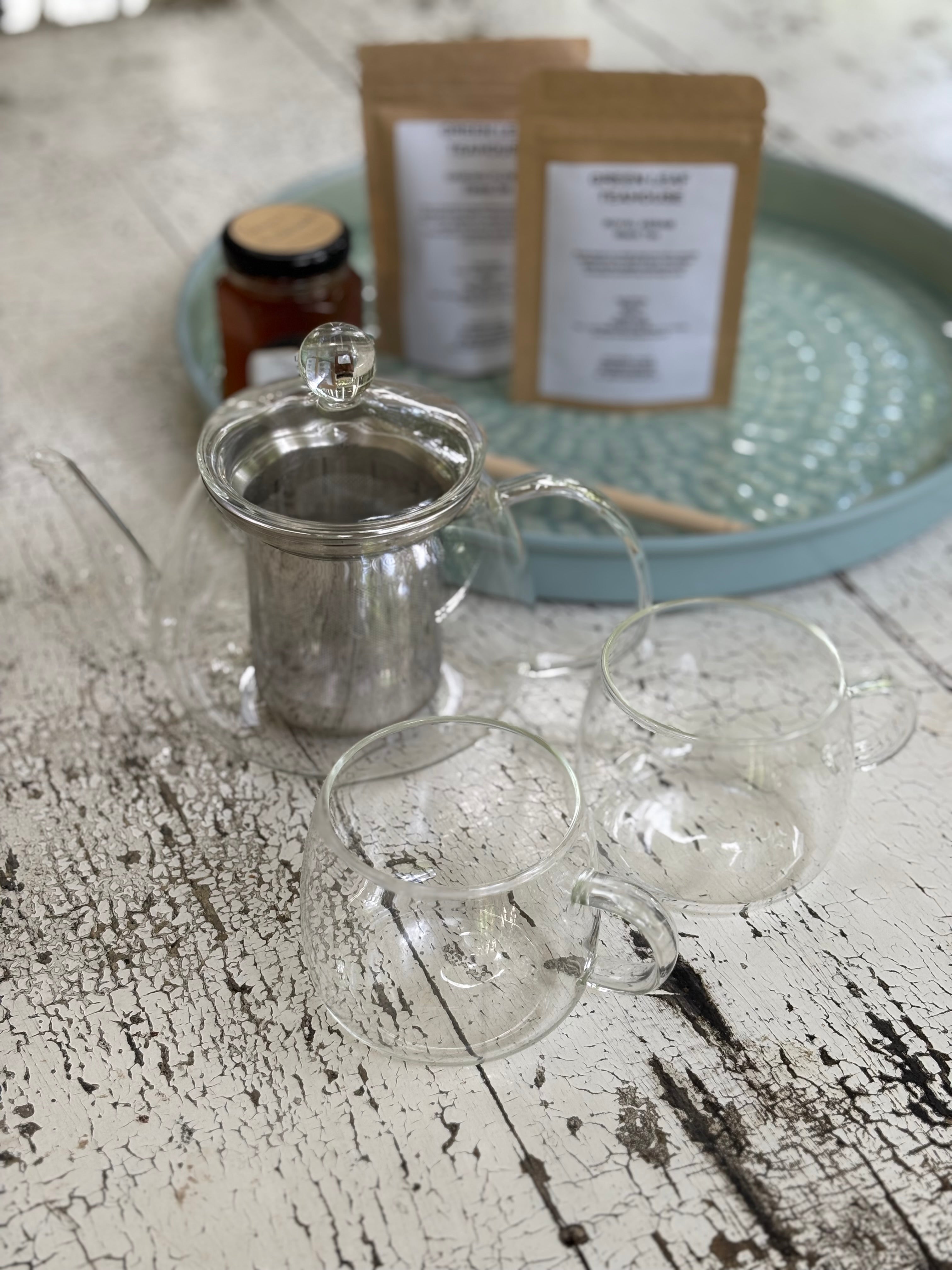 GLASS TEAPOT SET