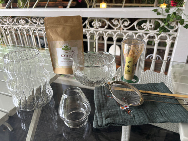 GLASS MATCHA TEA SET