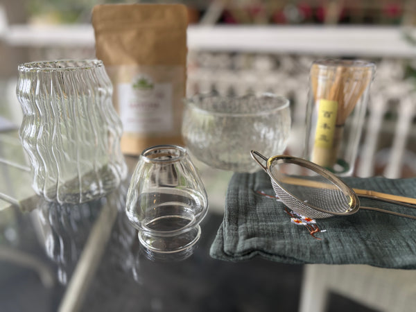 GLASS MATCHA TEA SET