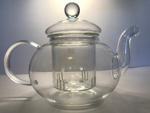 Glass tea pot with glass infuser