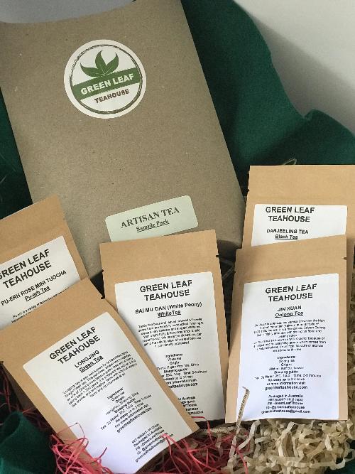 Green Leaf artisan tea sample packs